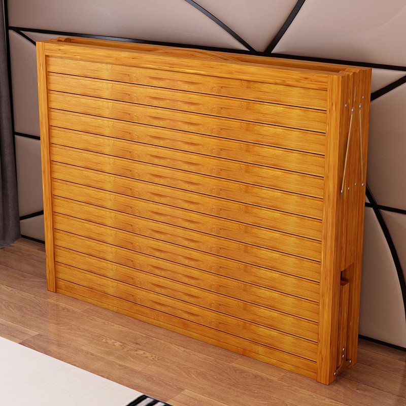 折叠床单人双人凉床租房结实便携家用1.5米结实1.2米午休躺睡竹床