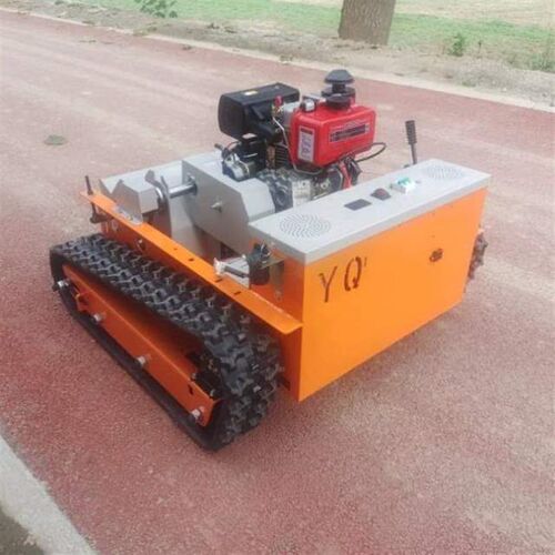 除草机履带式大功率动力遥控柴油果园割草机混合新款油电碎草机