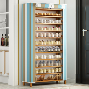 全楠竹鞋柜网红鞋架子2022新款爆款放门外的家用门口宿舍实木小窄