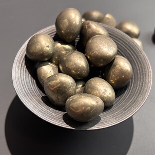 天然黄铁矿原石黄铜矿摆件鱼缸花盆造景装饰石头儿童玩耍科普矿石