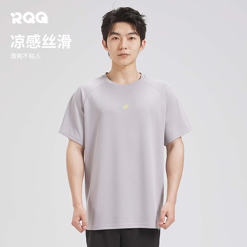 青少年背心速干T恤短袖男士网眼透气跑步t恤衫半袖宽松大码夏季薄