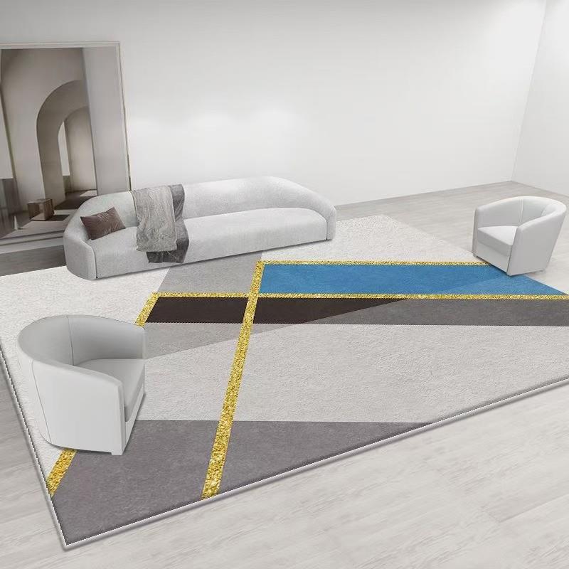 现代简约仿羊绒地毯客厅沙发茶几卧室床边毯厂家直销量大优惠