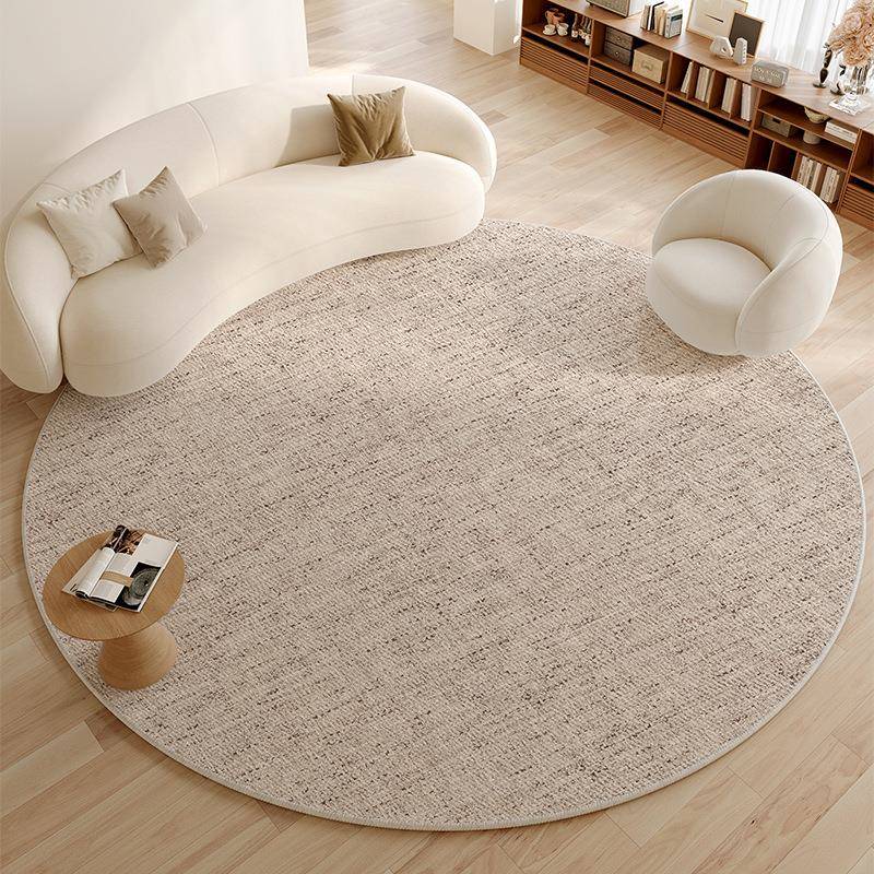 圆形地毯客厅2024新款椅子地垫卧室转椅垫子高级感床边电脑椅垫