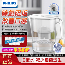 飞利浦净水壶家用过滤水壶4.2L厨房自来水过滤杯净水器去水垢除氯