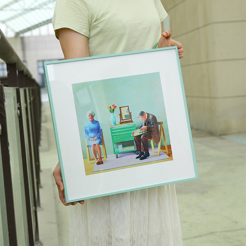 窄边铝合金画框相框挂墙摆台简约现代装饰画框相架A3A48k4K可定制