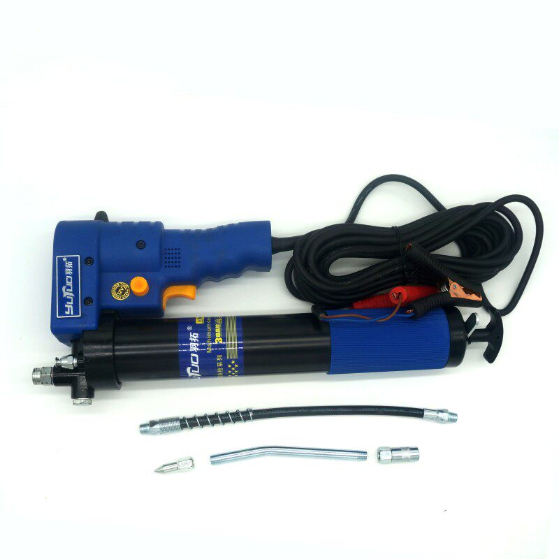 极速羽拓12v24v电动黄油枪拉链透明高压电动黄油枪重型机械注油机