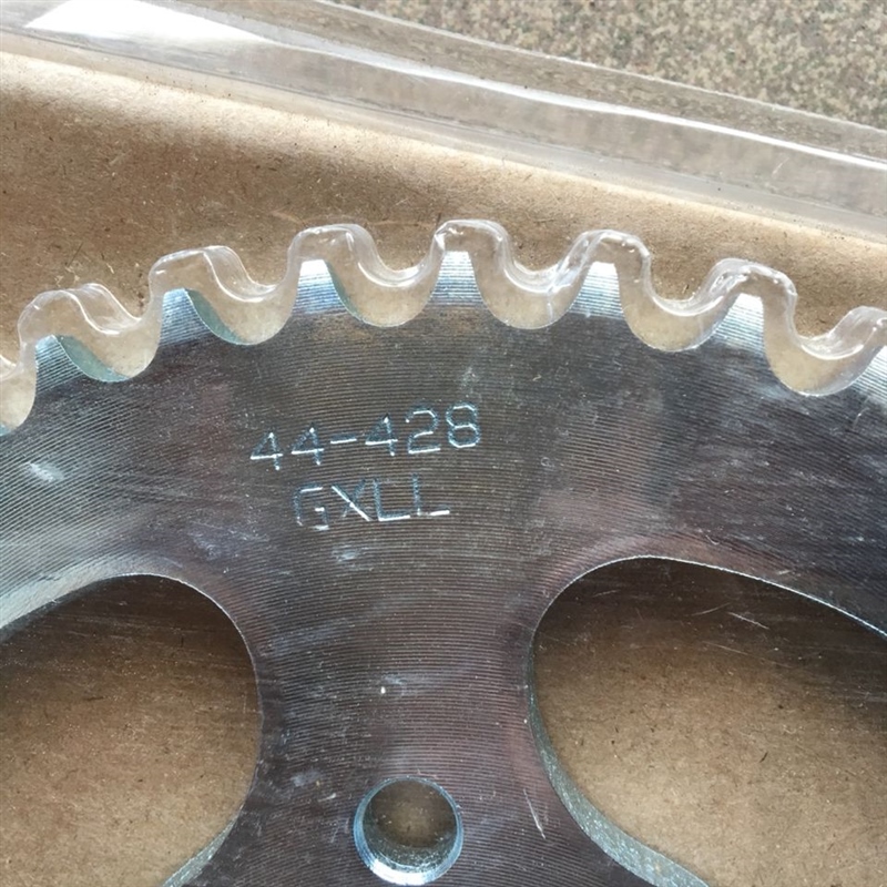 适用豪爵DA骊爽HJ125K-5/19/20/150-7/8机车套链链条大齿盘齿轮飞