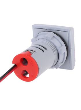 Digital 22mm 3in1 Voltmeter Ammeter Hz AC 60-500V 0-100A 20-