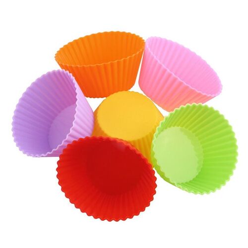 好货Hot 12 pcs Home Kitchen Use Silicone Cake Muffin Chocola