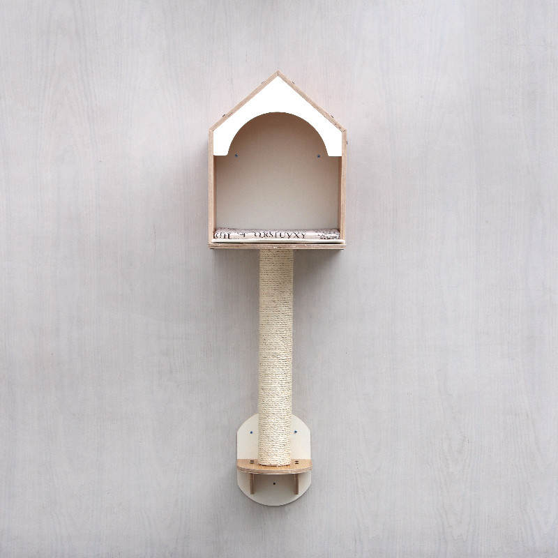 猫梯子爬楼猫爬架上墙自制diy材料 猫爬梯猫咪爬爬架墙挂式楼梯