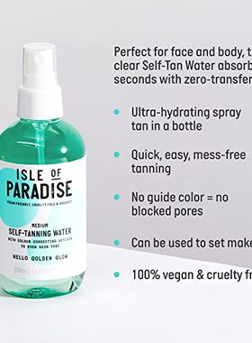 Isle of Paradise Self Tanning Water - Color Correcting Self
