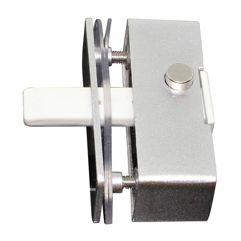 蒙莱奇无框插销锁阳台玻璃门锁扣 平移门窗中间锁防盗锁 门窗配件