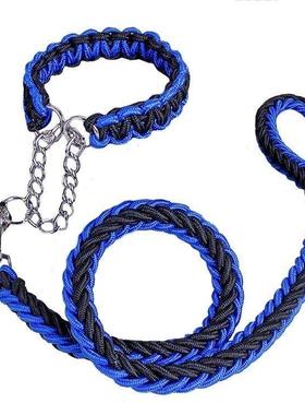 Double Strand Rope Large Dog Leashes Metal P Chain Buckle