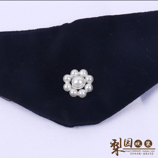 戏曲头饰 老旦额头包头布黑绒片 勒子 佘太君头饰 老太夫人贴片子