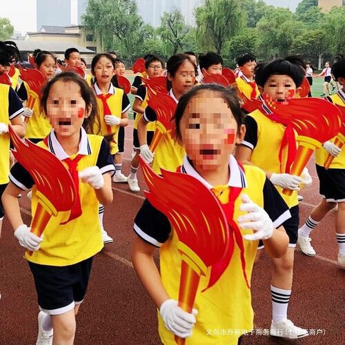 运动会火炬道具手持出场幼儿园开幕式入场手拿花创意仿真火把舞蹈
