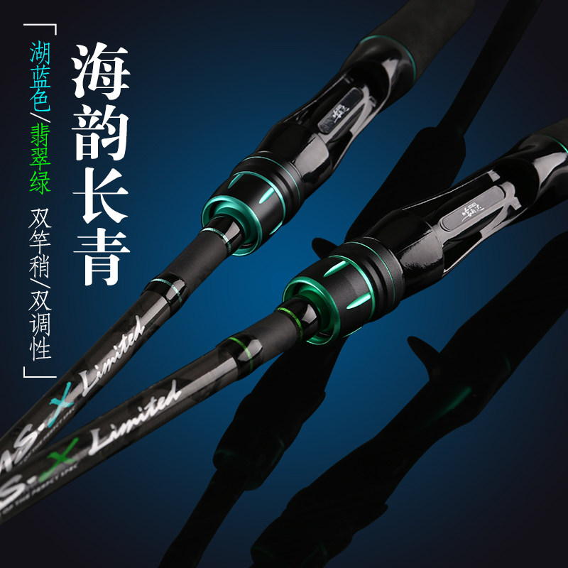 哈斯达路亚竿远投直柄枪柄双竿稍碳素海竿淡水打黑鱼超硬雷强路亚
