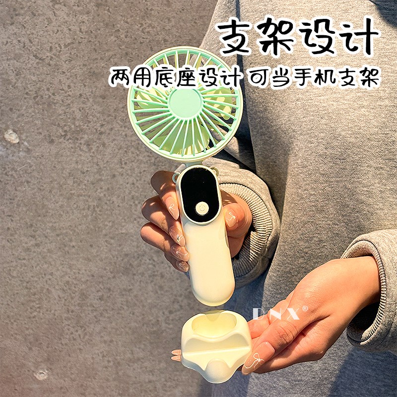可爱迷你小风扇携带式随身可充电学生桌面风扇小型儿童手拿萌电扇