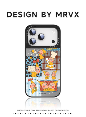 星星人适用苹果17系列手机壳新款iPhone16promax磁吸带镜子15pro卡通可爱14pm全包防摔i13高颜值12小众独特女