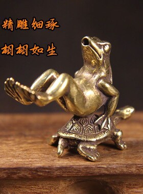 现货速发实心纯黄铜办公桌面小摆件大黄狗古铜茶宠饰品工艺品礼品
