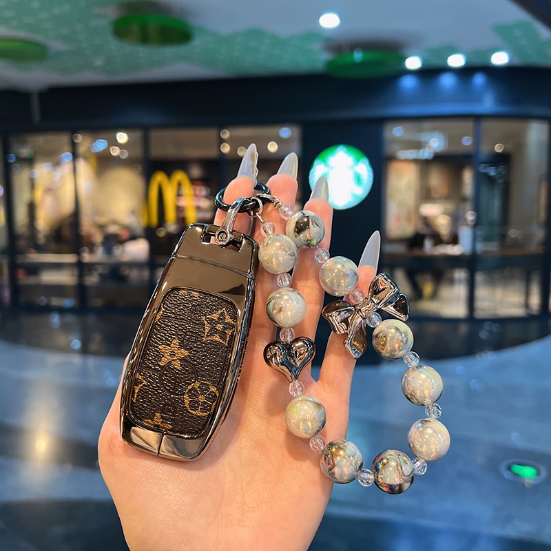 适用钥匙套glc/c260l/gla/glb200/eqe/e300l 车高级老花壳扣