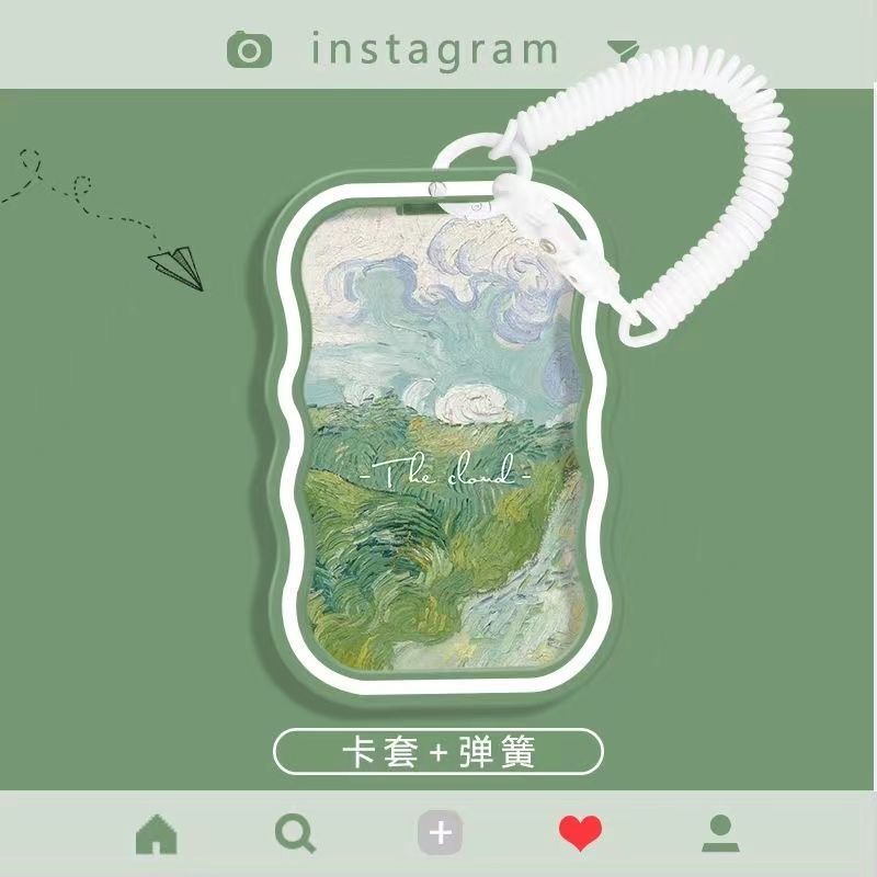 梵高油画麦田透明软卡套
