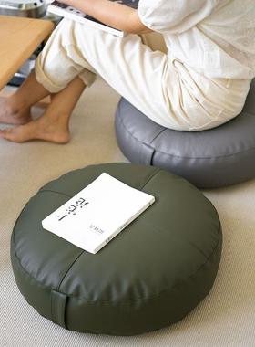 XEI3蒲窗团坐冥地上坐39211墩榻榻米打坐禅修垫皮垫质地板飘客厅