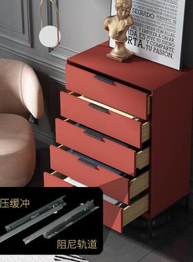 意式极简烤WGS漆五六室客斗柜现约厅轻奢实代木收纳整装卧床尾抽