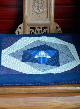 丹凤老创意上海手织布布RWI玫瑰花拼布坐垫椅櫈垫垫沙发垫垫布含