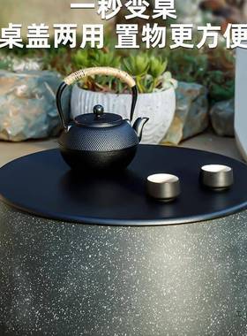 外围庭院桌烤火炉炉煮茶桌套装家用烧烤室内71228电烤炉取暖炭火