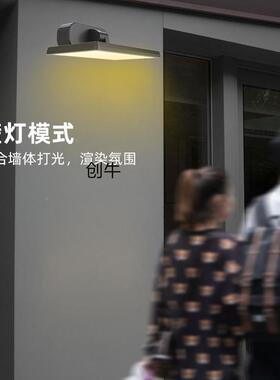 铸铝ED方形L壁灯白色色led别墅灯户WL60外房檐黑灯202压4出口庭院