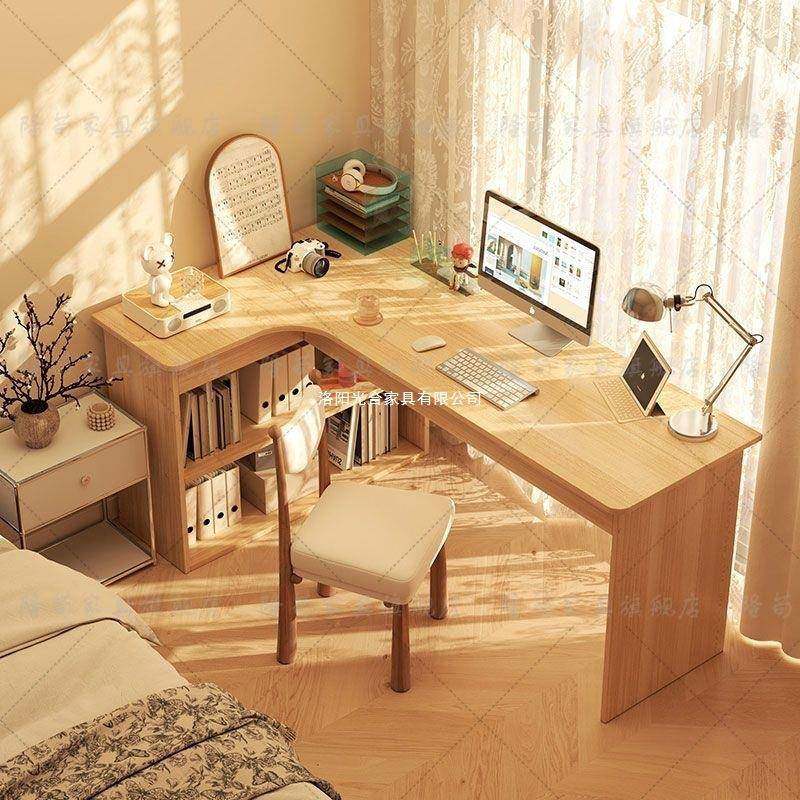 办拐角电书脑桌转角桌家用学习桌子卧室女生梳2365妆台书l柜一体,住宅家具,儿童学习桌,淘宝优惠券,粉丝福利购,淘宝优惠卷