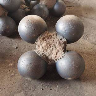 球矿山GQ-120磨机用研磨球实高铬合金心热铁球轧铸造耐磨钢球钢锻