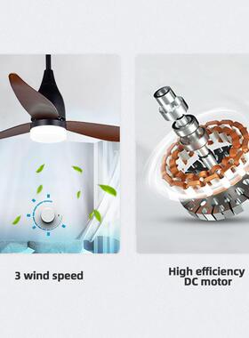 美式复古风扇灯扇622灯卧室新灯20主25款卧吸顶静音中吊古风餐厅