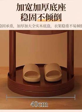 实木衣帽架卧室落挂衣架立式衣门床58310边房间挂服地架进置物衣