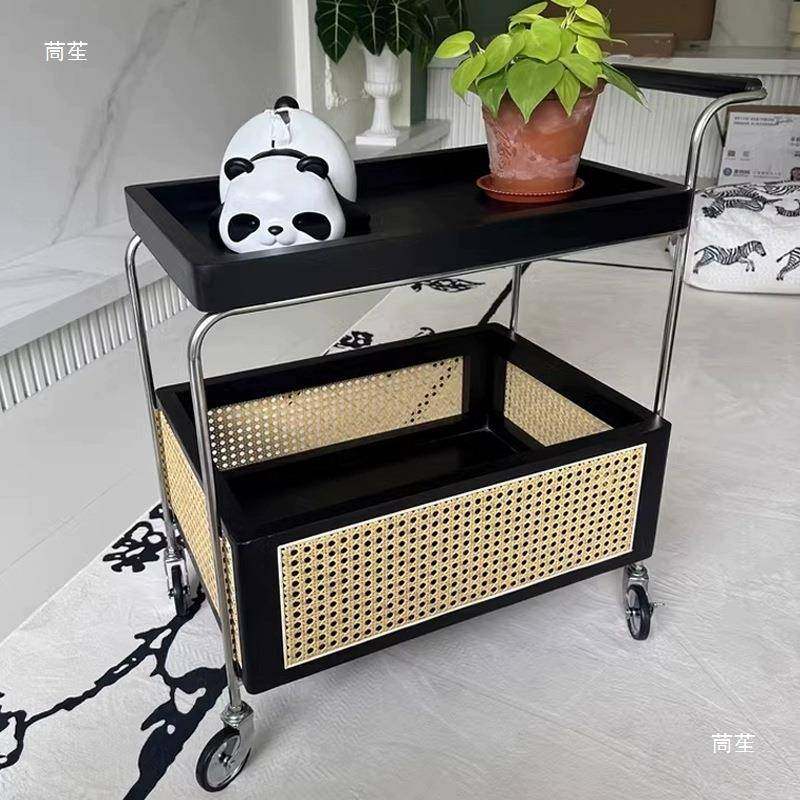 中古风流年小推车收厅纳沙实木边几客发藤编置物柜可DXZ移边动柜,金属材料及制品,其他金属制品,淘宝优惠券,粉丝福利购,淘宝优惠卷