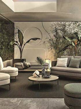 户外发露藤沙售楼部酒店别墅天49070阳台藤庭院椅设计师软装仿藤