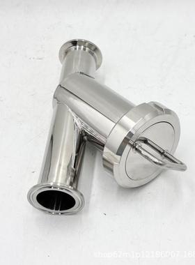 快装Y过滤器3卫级3生04不锈钢斜插卡箍型卡盘快开法兰焊接92382管