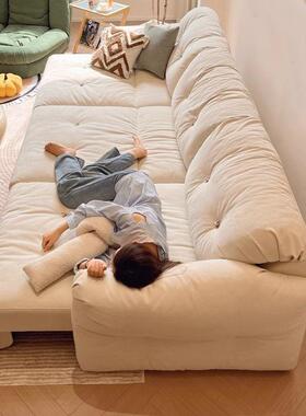 云朵电动沙发21704客厅可躺奶油风网红能布艺可伸发缩懒多人功沙