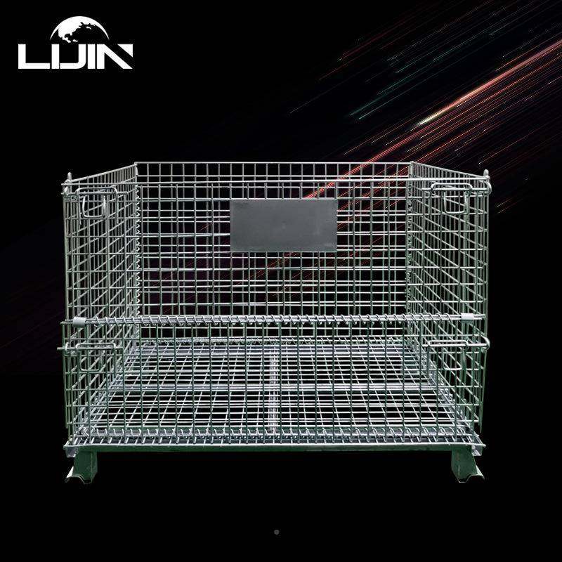 厂家直广东YXP重型销叠式仓储笼仓库笼笼蝴蝶笼移折动周转金属铁