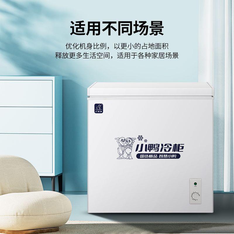 小车鸭牌冰柜家用小出型冷藏冷冻两用大容量冰箱宿舍租EXA屋小冰