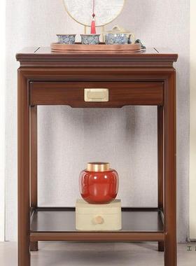 原新中实木茶几式沙发几角几小方桌边侧66166边柜茶台木客厅茶台