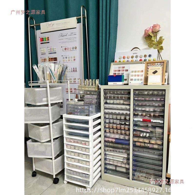 A美4收纳甲油储胶柜抽屉式物柜烘焙模甲具资料柜财务票据90904柜