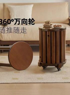 胶木实木橡多功组能叠叠乐圆凳可餐叠放新中式客ESJ厅卧室凳合免