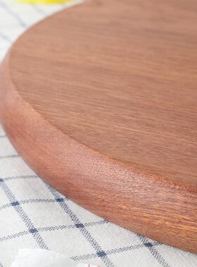圆形整品木砧板乌檀木菜板用实木直切菜板面板厨C2N010房用厂家家