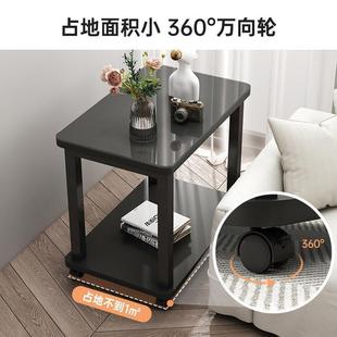 小沙发边几客厅家用发钢可移动小桌子办公室化玻璃茶桌沙中间7722