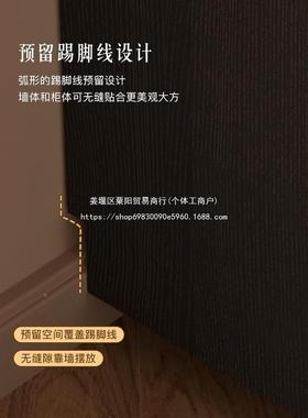 柜中古梳妆台收纳一体卧室极窄47838款式复古c风法30m超薄床尾化