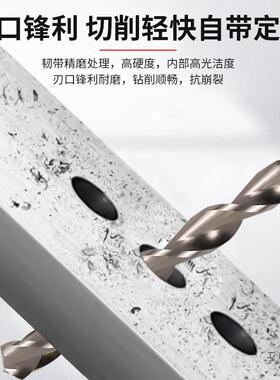 直柄钻高速钢抛物线钻头深孔钻长WHS加长头超长特深打孔钢件Z≌