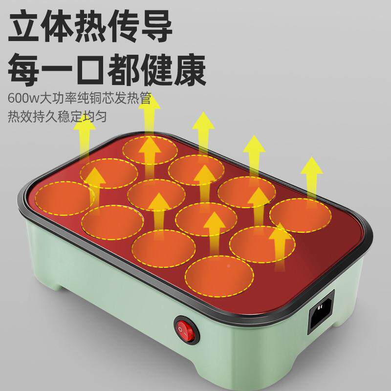 章小子机家迷你章鱼烧用机器型多功能烤蛋鱼烤盘小无品牌/章鱼小