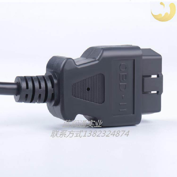 OBD216P头公接8个DB9P母头接SerialRS232诊断工口LCO具连接线