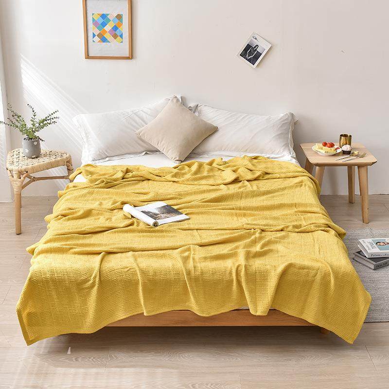 简婴约A类儿披肩毯车用详咨询客毯多棉沙发罩纯色全包沙发盖布毯